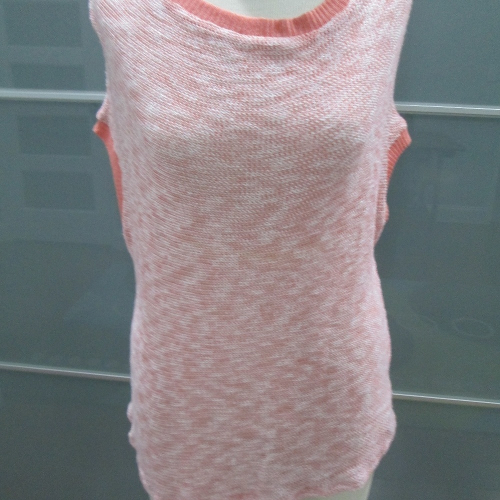 Splendid Open Weave Sleeveless Knit Top Tunic Sz L